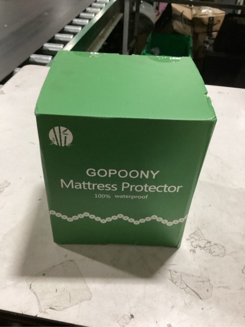 Condition photo showing New/Like New for premium waterproof mattress protector king size, breathable bed cover 3d air fabric cooling mattress pad cover smooth soft noiseless washable, 8''-21'' deep pocket (white) king white