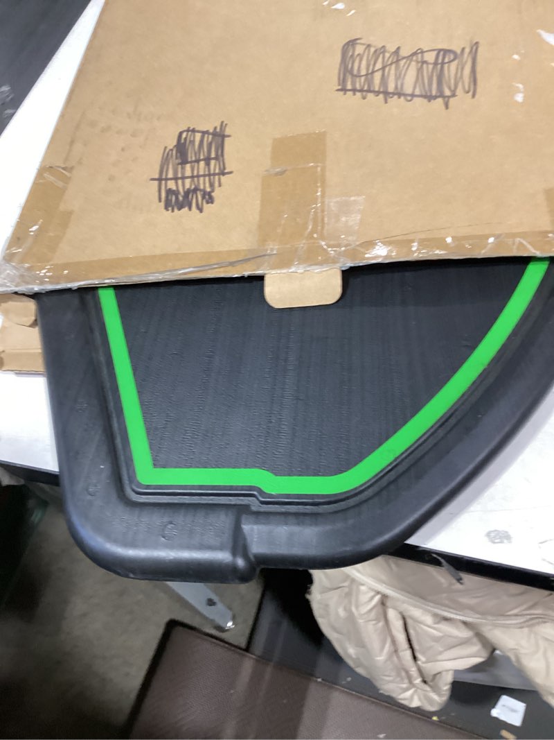 Condition photo showing Good Condition for steelway basketball backboard replacement, 2 holes backboard for basketball hoop for 16ft trampoline, 27.4in x 17.9inches fan shaped back board replacement