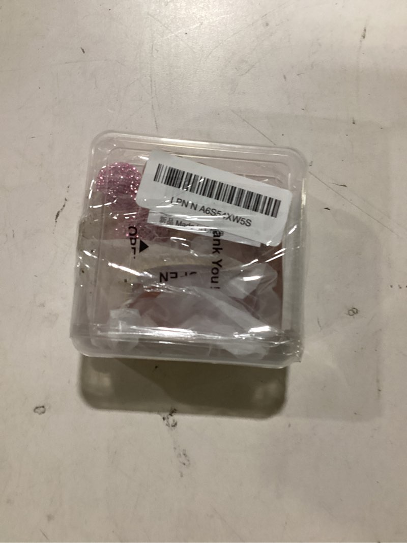 Condition photo showing Good Condition for Sparkly Key Fob Cover with Cherry Keychain, Bling TPU Smart Key Case for Women, Compatible with Hyundai Santa Fe Santa Fe Sport Sonata Sonata Sport (4-Button, Gold Pink)