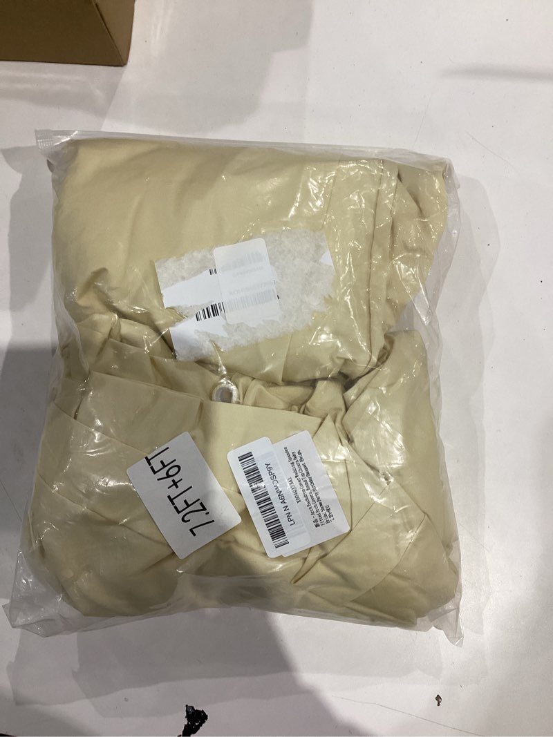 Condition photo showing Good Condition for Arch Backdrop Cover Wedding Spandex Fitted Arch Covers,Round Top Chiara Baby Bridal Shower Party Birthday Banquet (Beige, 7.2ft+6ft) Beige 7.2ft+6ft