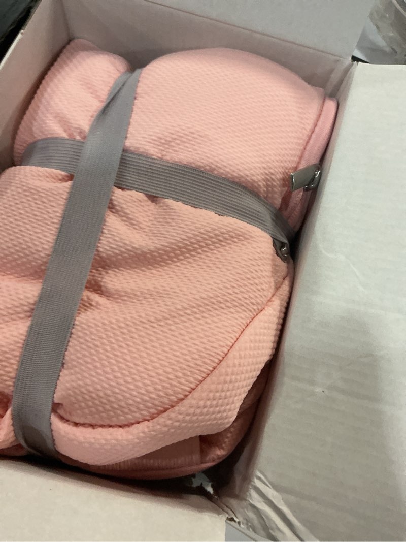 Condition photo showing Good Condition for waterproof car seat cover baby, 3d mink dot infant car seat cover with 2 breathable vents, universal carseat canopy for girls boys, baby carrier cover for all seasons, protect from sunlight rain pink