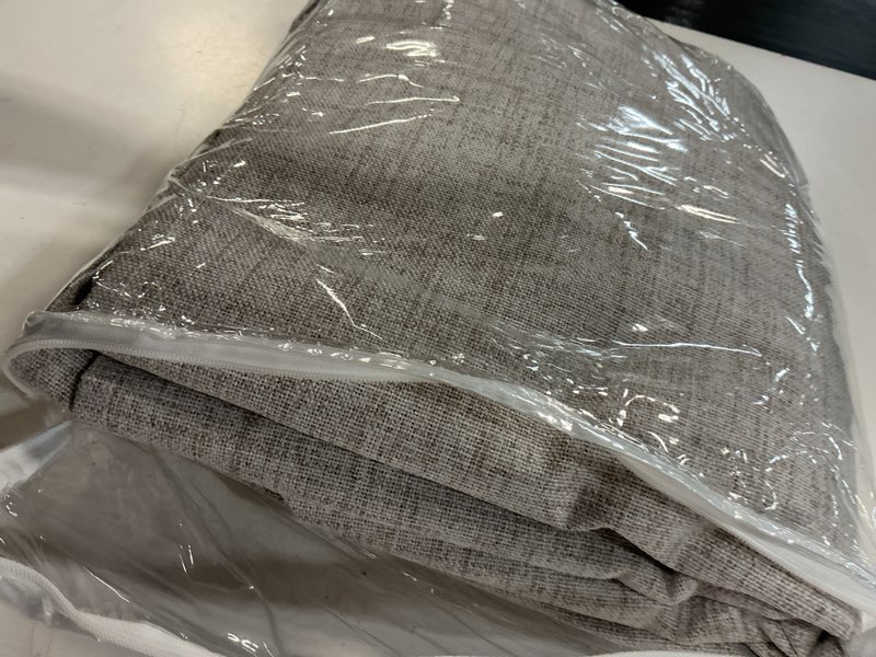Condition photo showing Good Condition for miulee 100% blackout linen curtains for bedroom, natural solid luxury decor thermal insulation room darkening drapes for living room nursery back tab rod pocket 42 x 84 inches, 2 panels natural 42"w x 84"l (pack of 2)