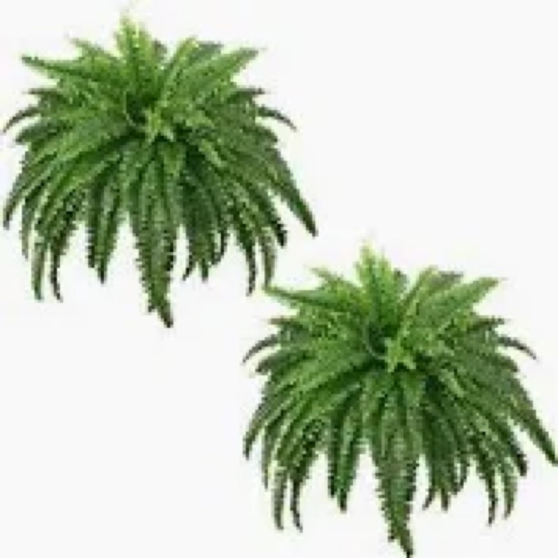 -FOREST PRINCE 45\\\"Fake Fers, Realistic Large Artificial Bush Pla..ems with 59 Fronds for Outdoors Planter Indoor Home Garden Porch  ( similar )