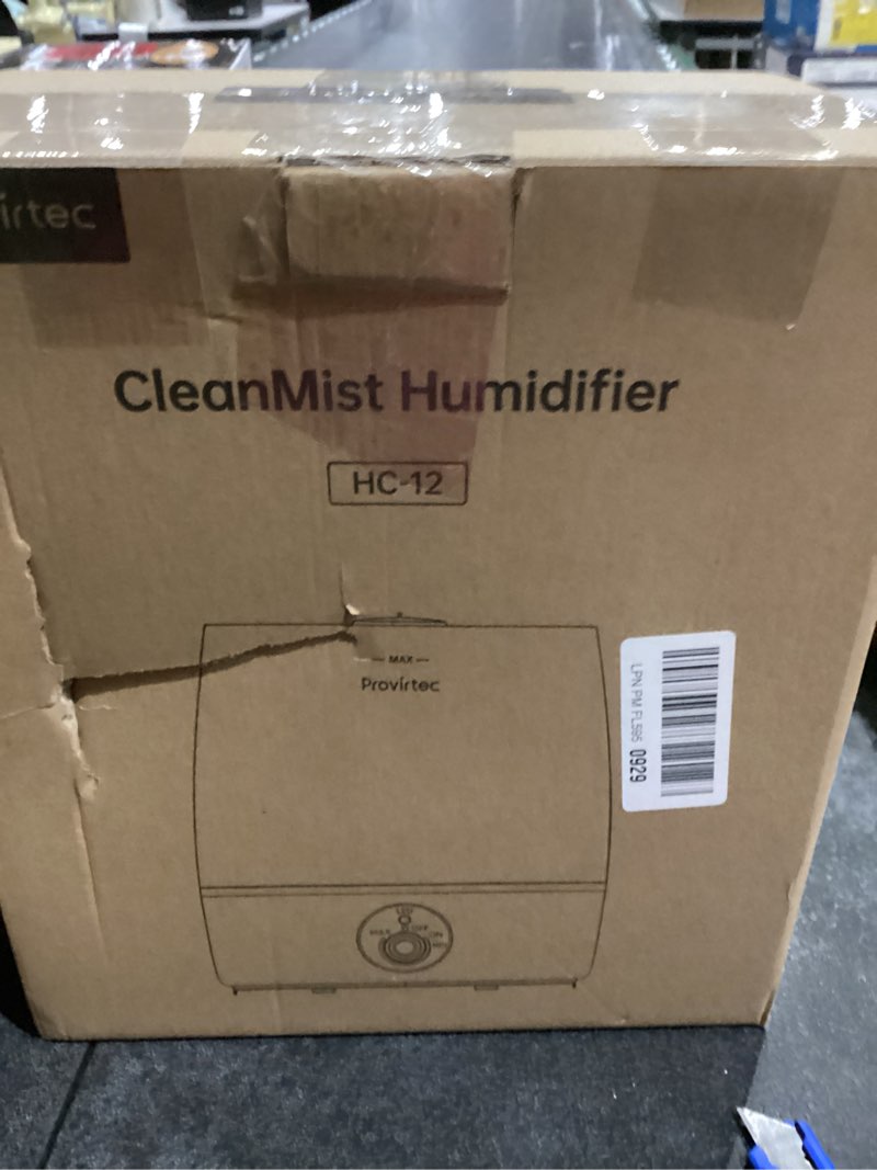 Condition photo showing New/Like New for 6.5L Stay Clean Tank Humidifier for Large Room, Low Maintenance, Top Fill Design, Ultra Quiet 65H Runtime, Cool Mist Ultrasonic for Bedroom, Home, Plants HC12