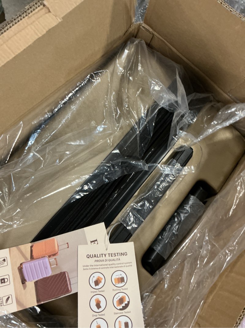 Condition photo showing Good Condition for Luggage Sets 3 Piece, Suitcases with Wheels, ABS Hard Case Luggage with TSA Lock Spinner Wheels, Carry On Luggage Set (20inch) Champagne (similar