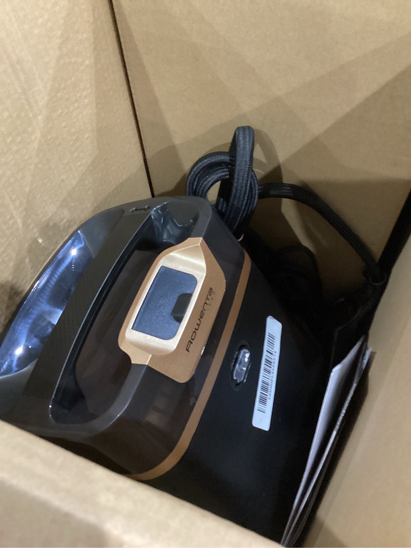 Condition photo showing Good Condition for rowenta ixeo steamer for clothes with ironing board 65 inches 45 second heatup, 1 liter capacity 1500 watts ironing, portable, fabric steamer, garment steamer, adjustable qr1410,black black full size steamer