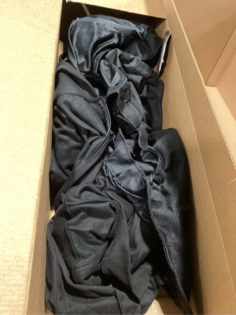 Condition photo showing Good Condition for milwaukee leather men's requiem mesh and 1300d nylon motorcycle jacket with ce armor, removable hoodie - mpm17018 5x-large black