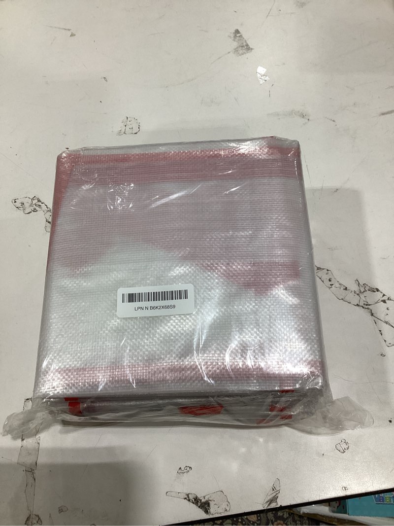 Condition photo showing New/Like New for 8 Pcs Clear Wreath Storage Bags 26 Inch St. Patrick's Garland Container Door Garland Holiday Wreath Storage Holder with Handle and Zipper Heavy Duty Plastic Packing Totes(Red)