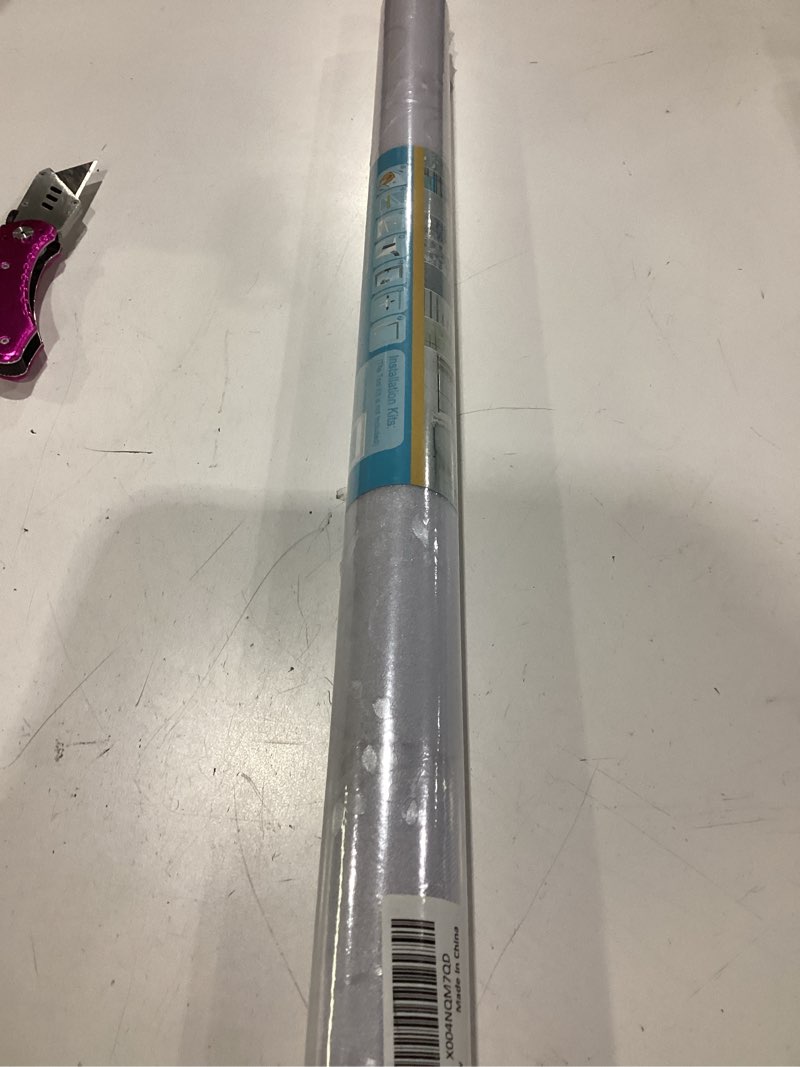 Condition photo showing New/Like New for bloss window privacy film frosted glass window film non adhesive film removable decorative bathroom door window covering (23.6 x 118 inch)