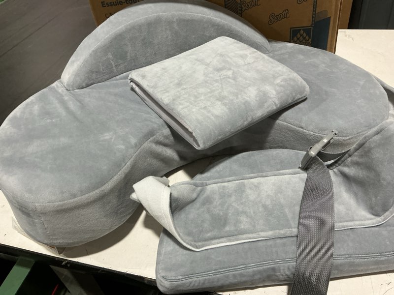 Condition photo showing Good Condition for my brest friend super deluxe nursing pillow - enhanced comfort & ergonomic breastfeeding pillow for ultimate support for mom & baby - adjustable and with handy side pocket, sandstone sand stone super deluxe