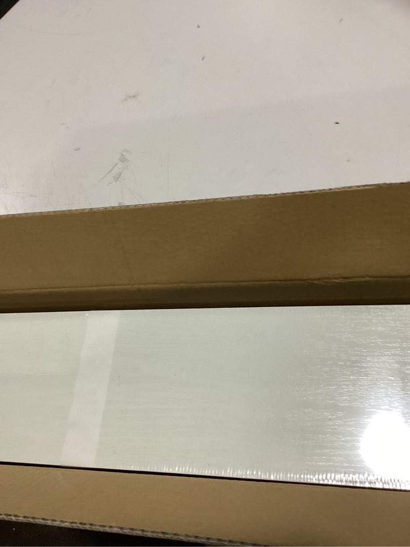 Condition photo showing Good Condition for upsimples floating shelves for wall, 23.6 inch shelves for decor storage set of 6, wall mounted wood shelf for bedroom, living room, bathroom, kitchen, long picture ledge shelves, white white 23.6in