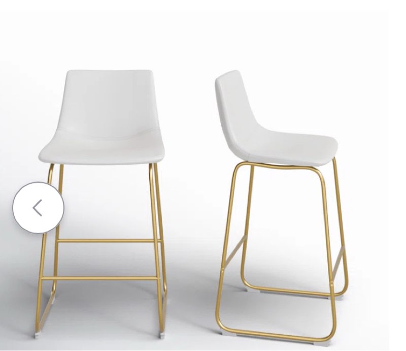 Nia Vegan Leather Bar & Counter Stool (Set of 2)
