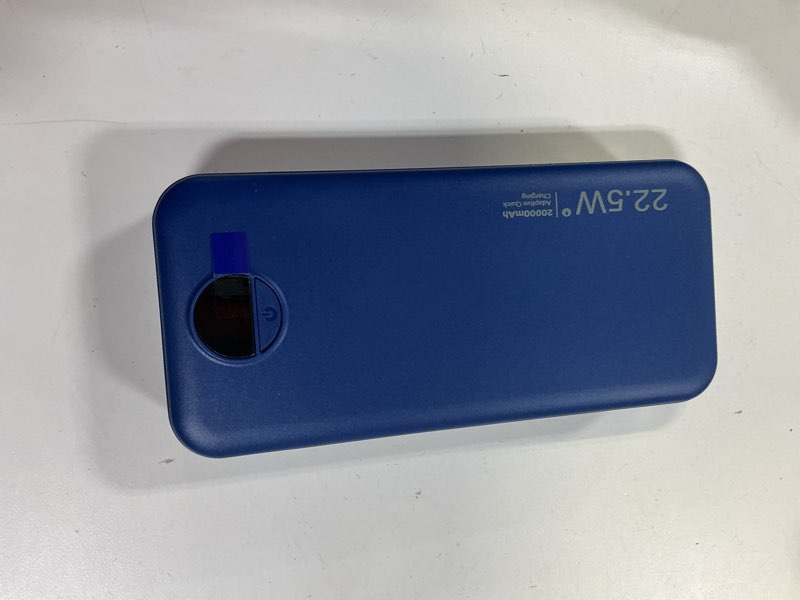 Condition photo showing Good Condition for 20000mAh Ultra-Portable-Charger-Power-Bank PD20W with Built in Cables&AC Wall Plug,Fast Charging Cell Phone Charger Battery Pack,LED Display Travel Battery Bank for All iPhone,Samsung,Android Navy 20000mAh