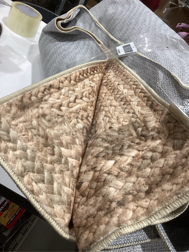 Condition photo showing item condition for Bedsure 6x9 Printed Jute-Look Rug for Living Room, Machine Washable Rugs, Jute-Look Rug, Non-Slip Backing, Non-Shedding 6'x9' 09 - Printed Jute