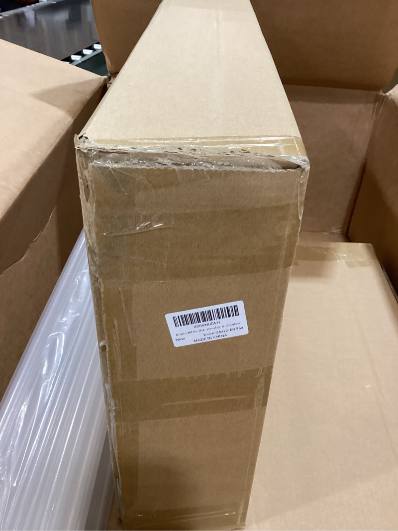 Condition photo showing New/Like New for White Shelf Covers for Wire Shelving 24x12 Inch 5-Pack, Instant PVC Wood Look for Pantry, Closet & Kitchen, DIY Trimmable & Odorless 24x12x2in White