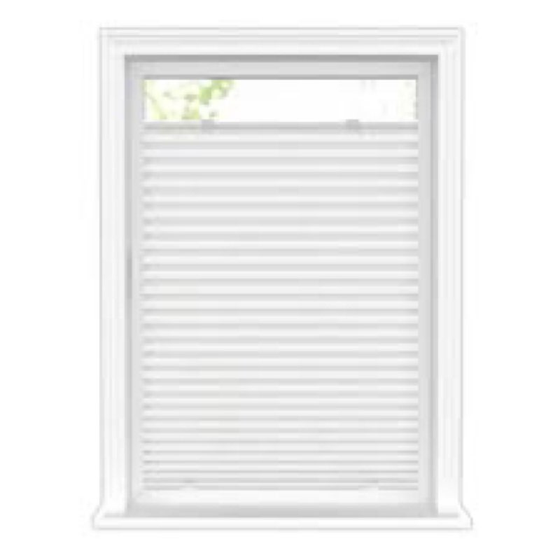 LazBlinds Tool-Free Cordless Pleated Shades with Suction Cups Light Filtering Top Down Bottom Up Ple