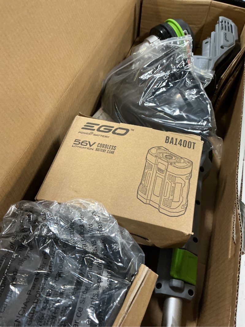 Condition photo showing Good Condition for ego powerload 56-volt 15-in telescopic shaft battery string trimmer 2.5 ah (battery and charger included)