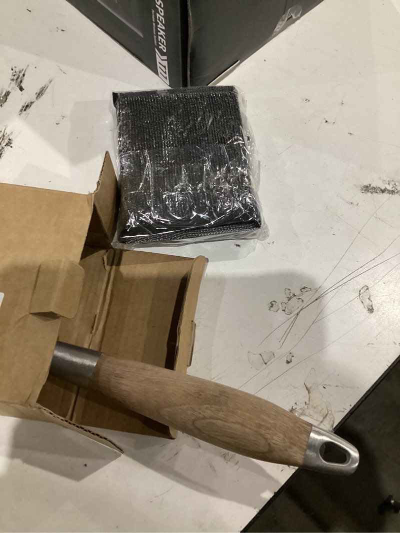 Condition photo showing As Is for xudakaixin bristle-free grill brush with replacement head. ultra safe & efficient cleaner for cast iron and stainless steel outdoor grills.gifts for men/dad complete steam grill brush
