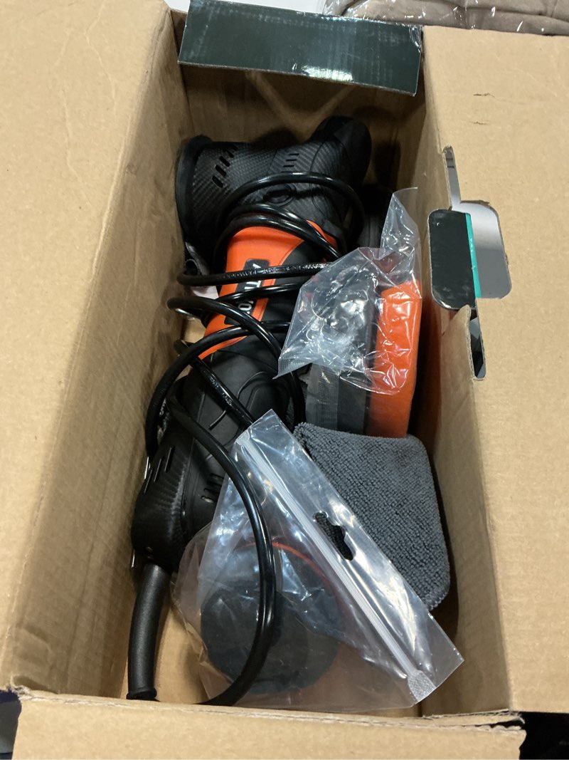 Condition photo showing As Is for mini polisher, 2/3inch small buffer polisher, 630w with 12mm random orbital, dual action car polishers and buffers for car detailing, headlight polishing, 2500-7000rpm with soft start, w02
