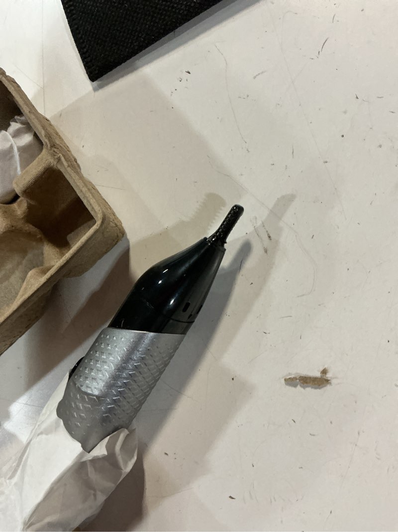 Condition photo showing As Is for norelco philips nose trimmer 5000 for nose, ears, eyebrows trimming kit, nt5600/62 black, silver 7.9 inch (pack of 1)