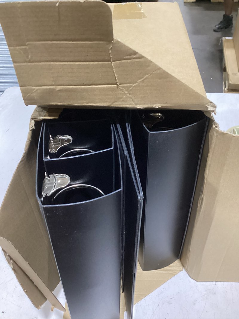 Condition photo showing Good Condition for henoyso 12 pcs 2 inch 3 ring flexible poly binders bulk, black plastic telescoping 3 ring binder wit