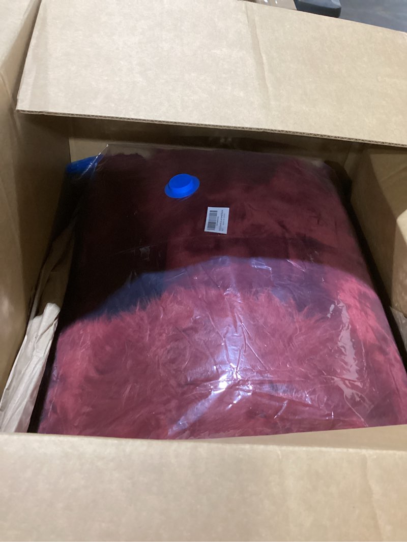 Condition photo showing New/Like New for A Pair 50% Genuine Sheepskin Fur Car 2 Front Seat Covers Set Winter Warm Universal Wine Red…