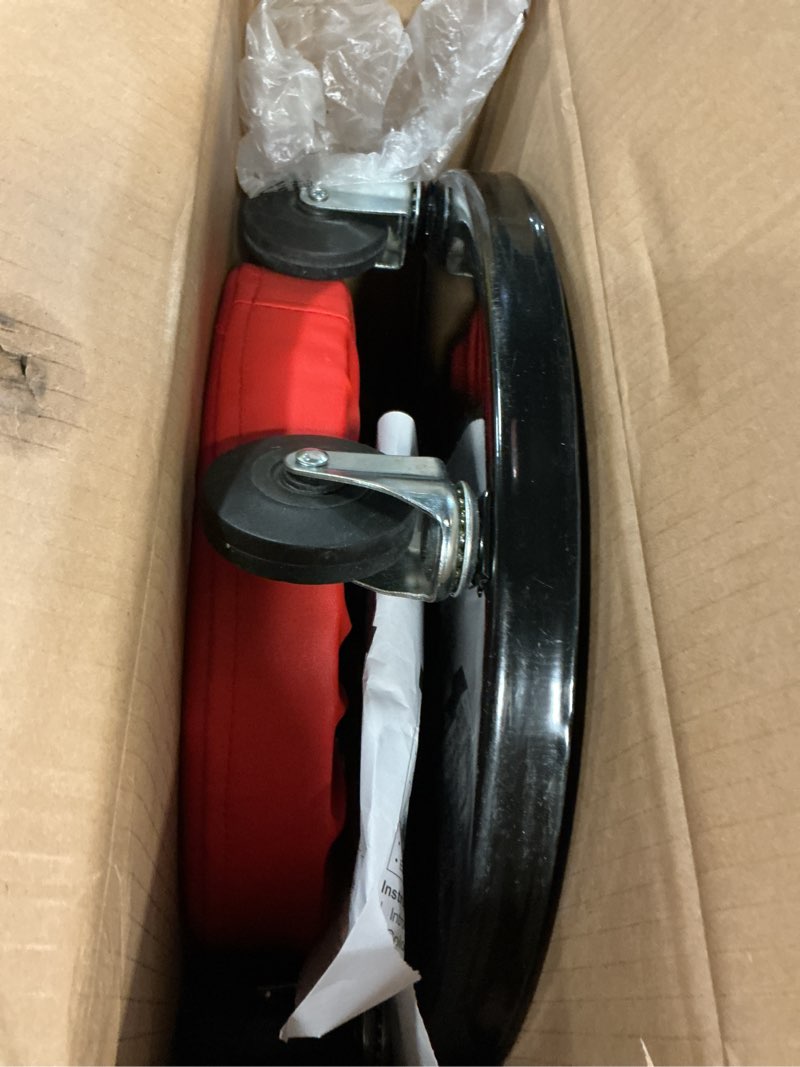 Condition photo showing As Is for Pro-Lift PL9300H Pneumatic Chair with 300 lbs Capacity – Black/Orange