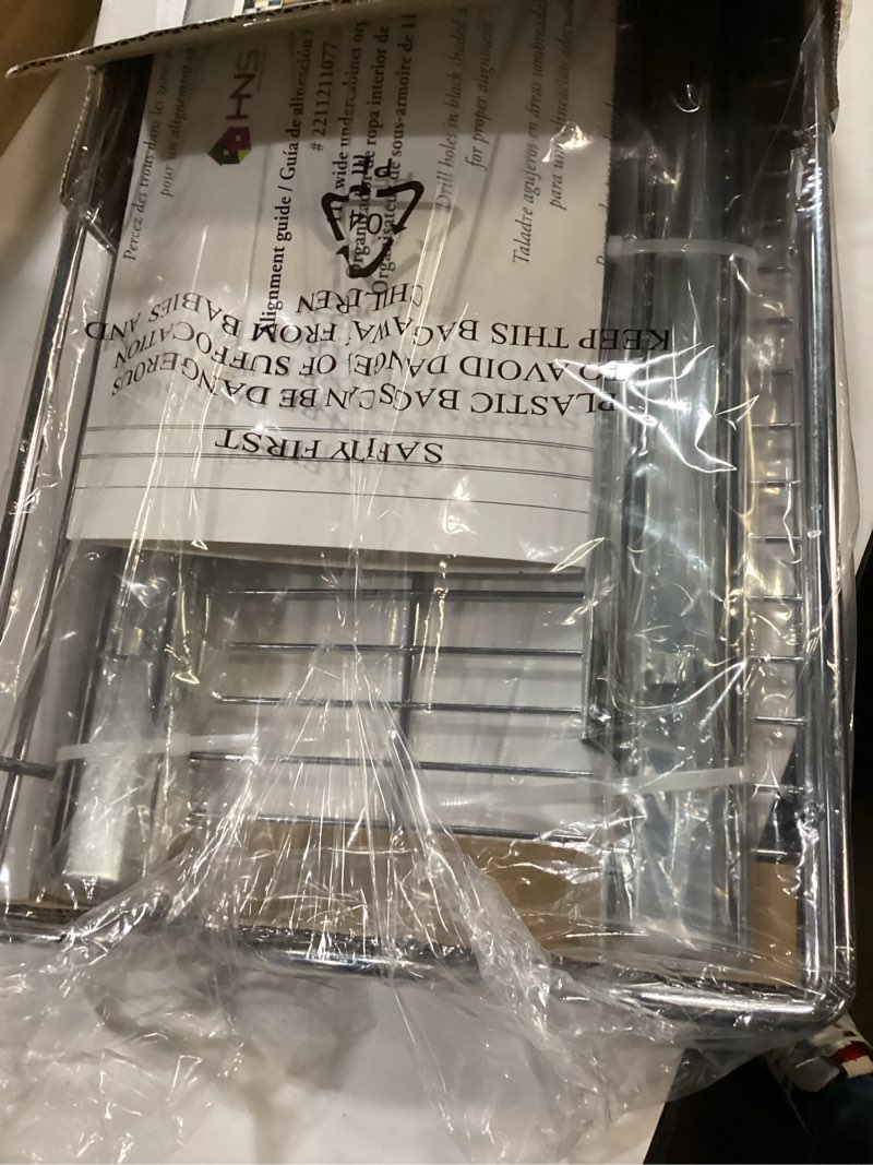 Condition photo showing Good Condition for HOLDN’ STORAGE Pull Out Cabinet Organizer, Heavy Duty Caddy w/Lifetime Limited Warranty -11”W x 21”D - Requires At Least 12-1/4” Cabinet Opening, Steel Metal Cabinet Drawers Slide Out, Chrome