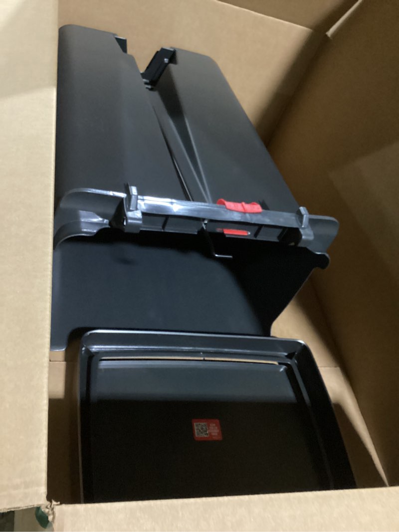 Condition photo showing Good Condition for Rubbermaid Premier Series IV Step-On Trash Can for Home and Kitchen, 12.4 Gallon, Stainless Steel Lid Charcoal, for Home/Kitchen/Garage/Apartment/Office Metal Rim & Lid