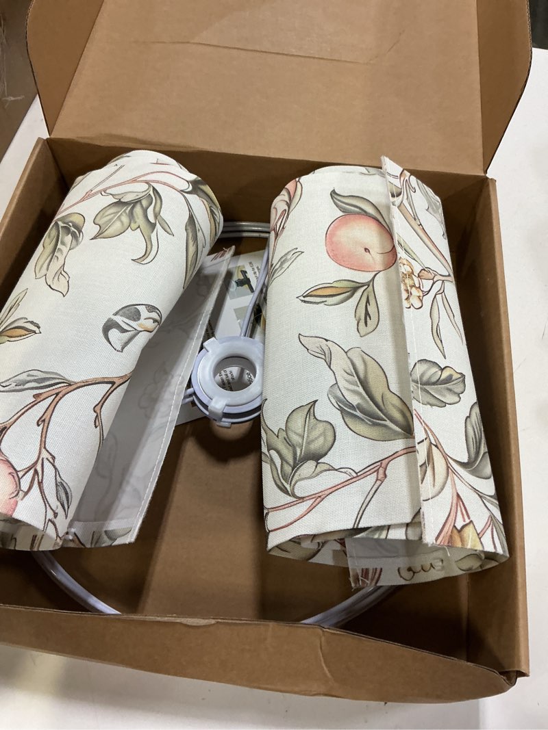Condition photo showing Good Condition for fabric lamp shades set of 2, 13inch medium lamp shades, hd printing bird lamp shade, lamps shades fit with spider and uno, modern farmhouse lamp shades for table lamps, floor lamps bird a 13in-2 pack