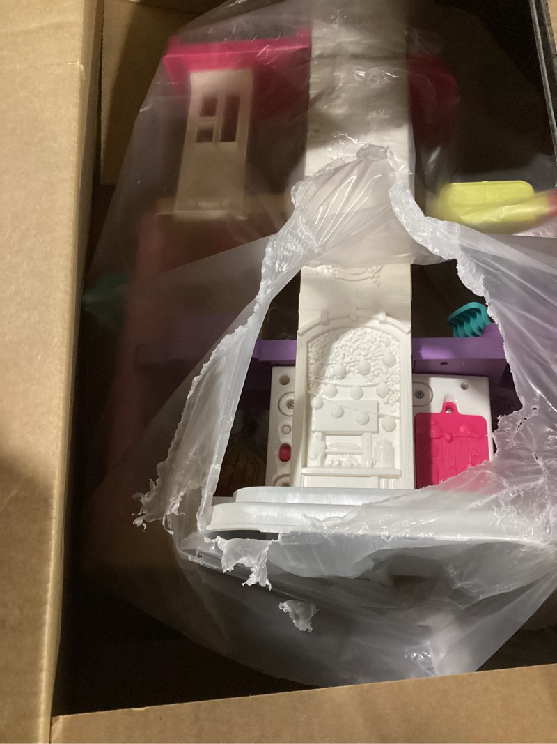 Condition photo showing Good Condition for Fisher-Price Little People Toddler Toy Barbie DreamHouse Playset with Music Lights & Figures for Pretend Play Kids Ages 18+ Months