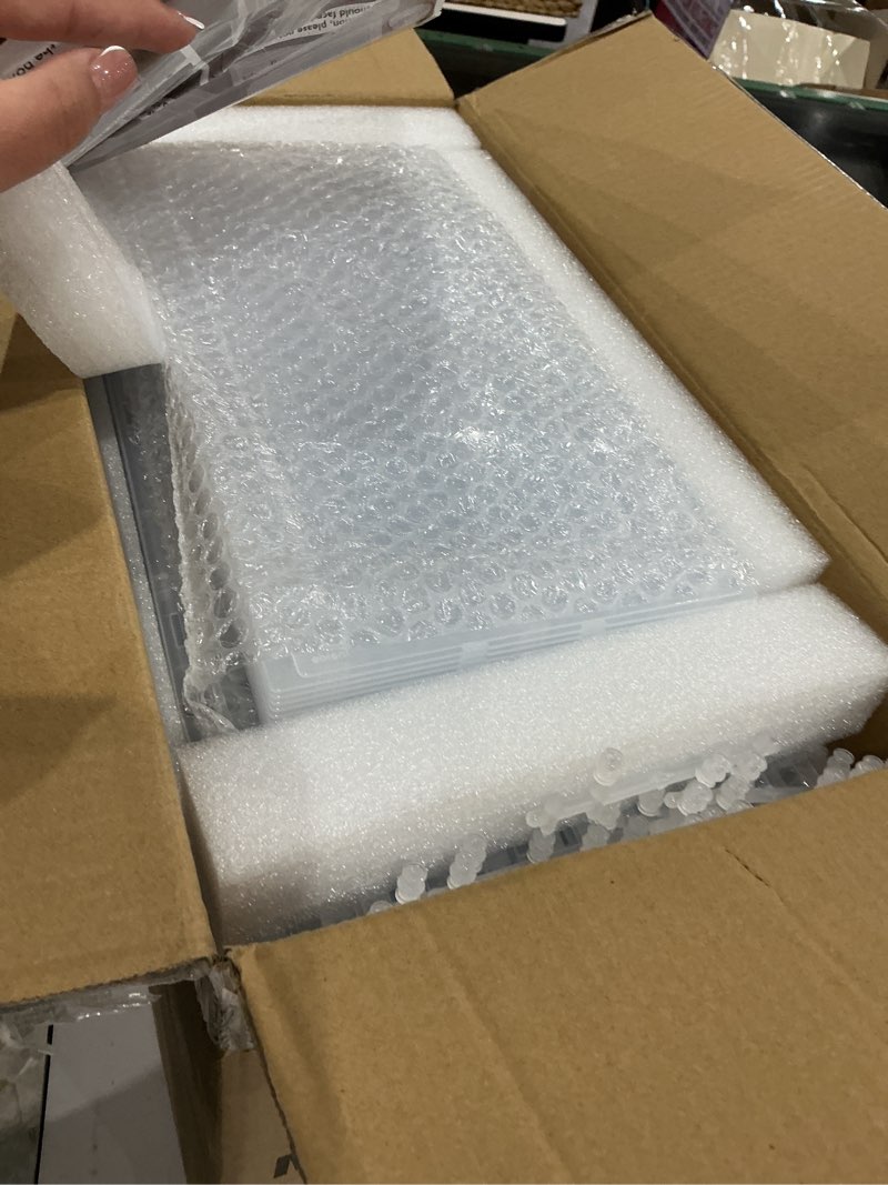 Condition photo showing Good Condition for 12 pack clear shoe storage organizer with magnetic door,stackable plastic shoe boxes for sneakers,boots,and heels,space-saving foldable shoe rack for closet,durable shoe cabinet organizer,white white 12 pcs