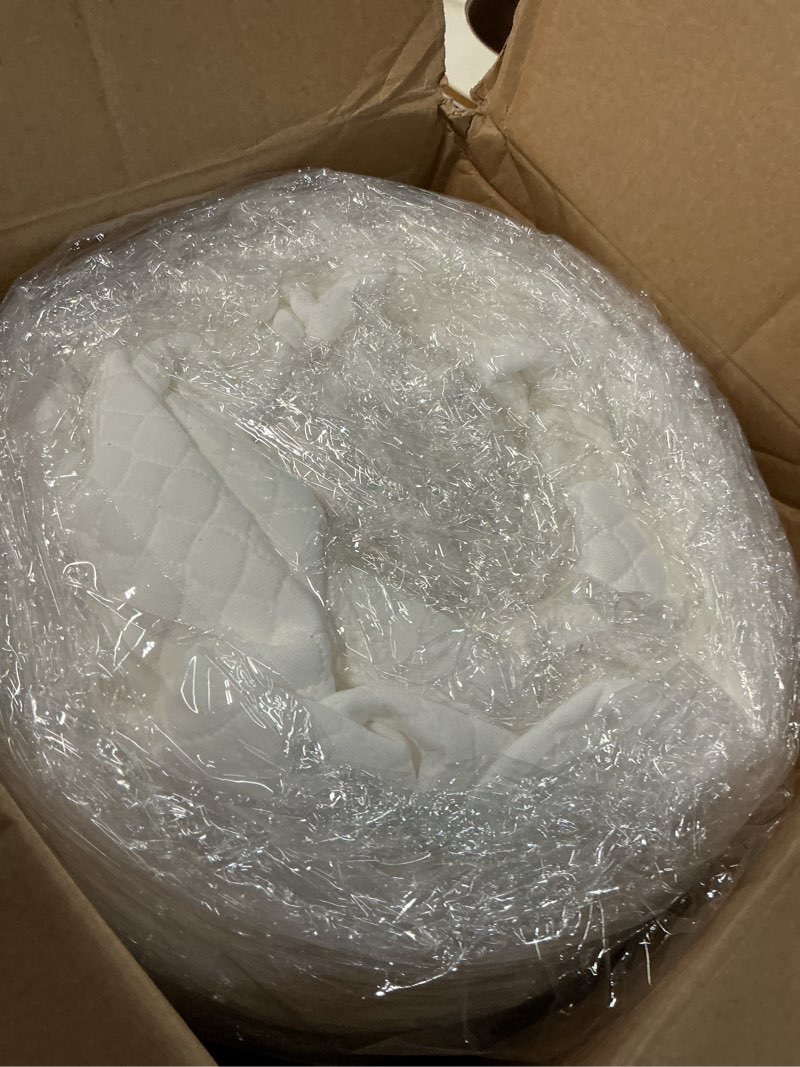 Condition photo showing Good Condition for fdw | 8 inch twin mattress | medium firm | gel memory foam mattress | white | bed in a box, certipur-us certified | pressure relief, cooling ventilated foam | washable removable cover white twin 8 in