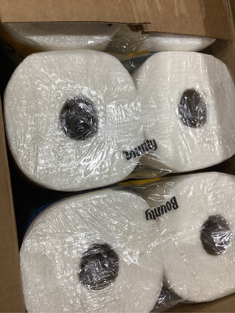 Condition photo showing Good Condition for select-a-size paper towels, 8 double plus rolls = 20 regular rolls, white