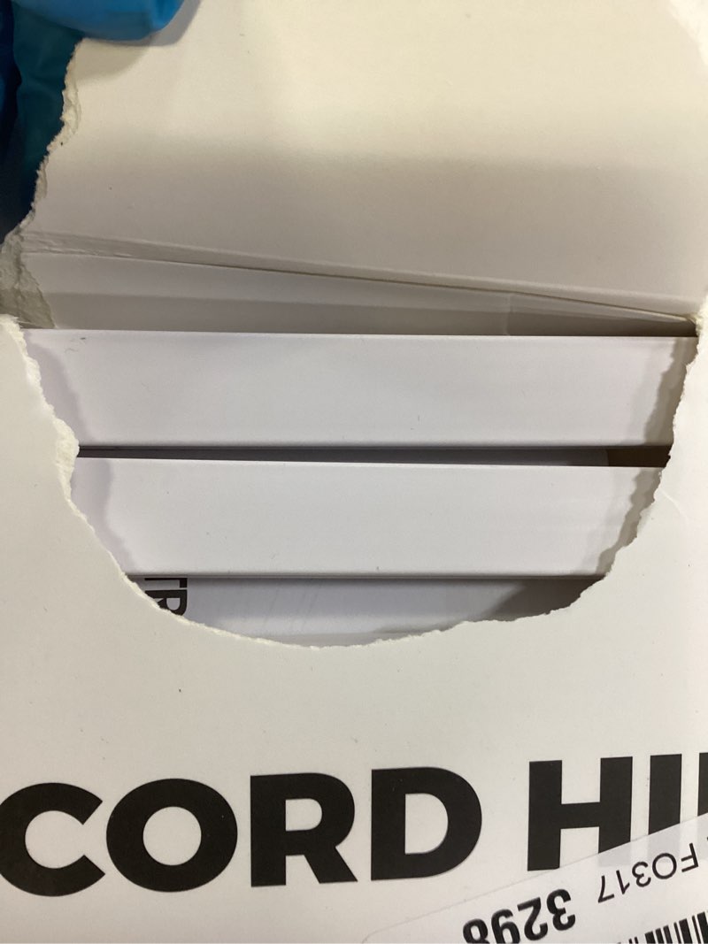 Condition photo showing Good Condition for yecaye cord hider, 113in one-cord cable concealer, cord covers for wires on wall, easy install cable management kit for 2 small wires, cables raceway home office, w0.59in h0.4in, white small white