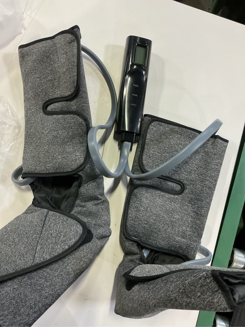 Condition photo showing Good Condition for cincom leg massager with heat and air compression fsa - hsa | calf foot leg massager for circulation with 2 heat 3 modes 3 intensities adjustable leg wraps gifts (with 2 extensions)
