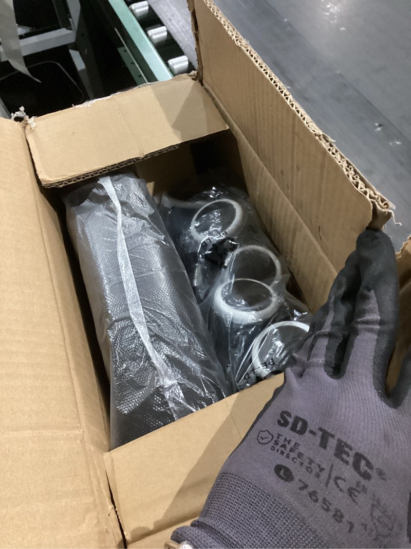 Condition photo showing As Is for Black Minimalist Swivel Stool with Wheel Perfect for Work SPA Shop Massage Height-Adjustable and Cost-Effective Rolling Stool Chair with Square Seat