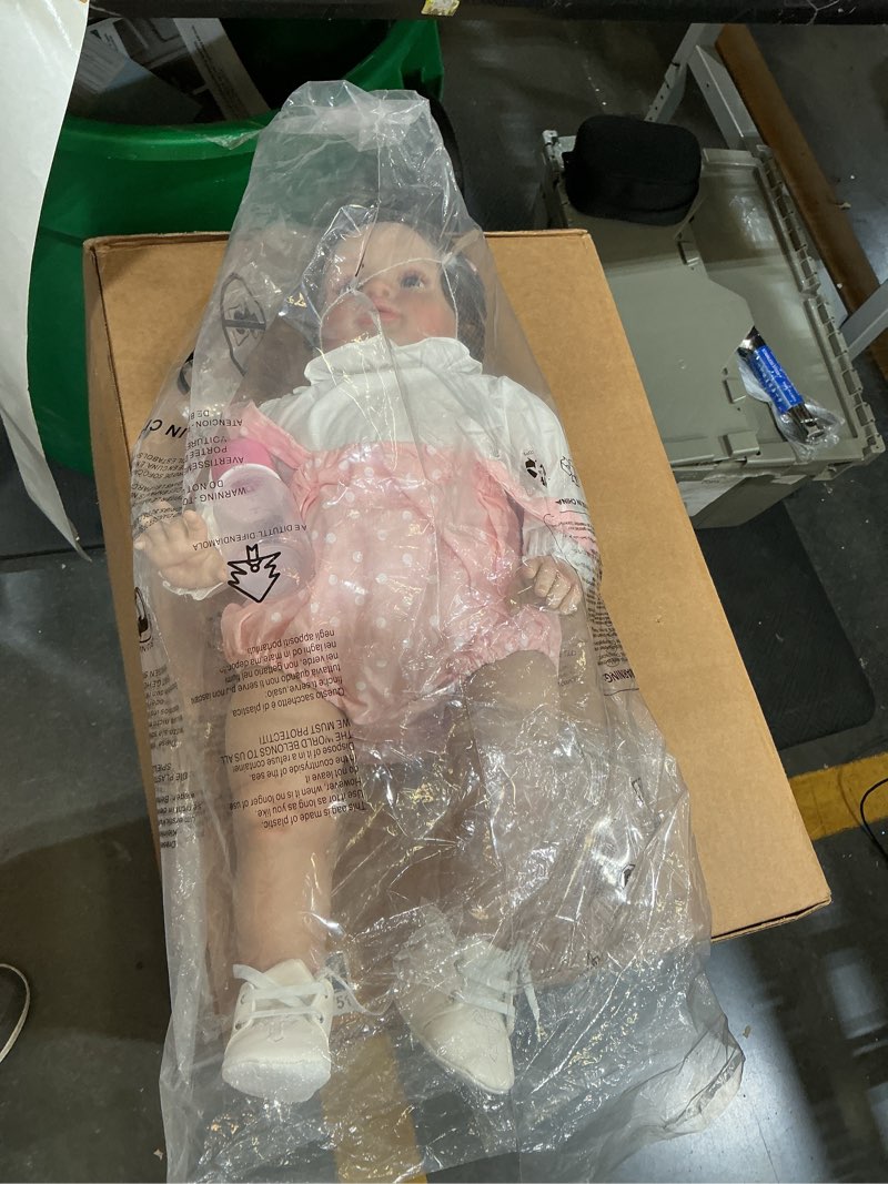 Condition photo showing As Is for wooroy realistic reborn baby dolls - 20 inch lifelike newborn baby doll girl real life baby dolls with weighted soft body gift toy for kids age 3+ mila