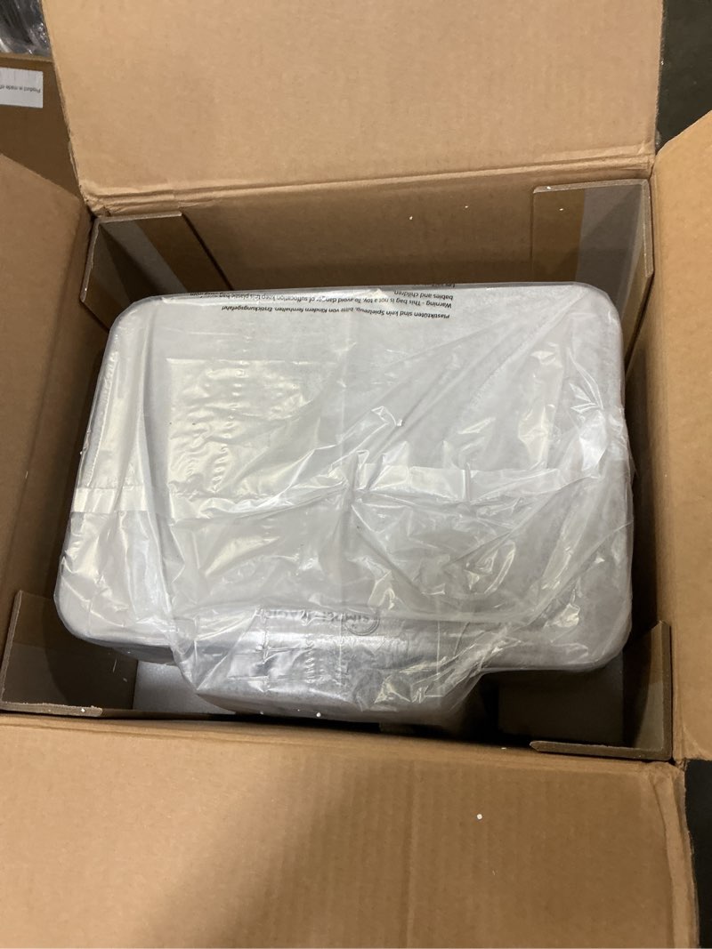 Condition photo showing New/Like New for SIMPLI-MAGIC 50 Liter / 13.2 Gallon Soft-Close, Smudge Resistant Trash Can with Foot Pedal and Built in Filter- Stainless Steel, Sleek Finish Silver