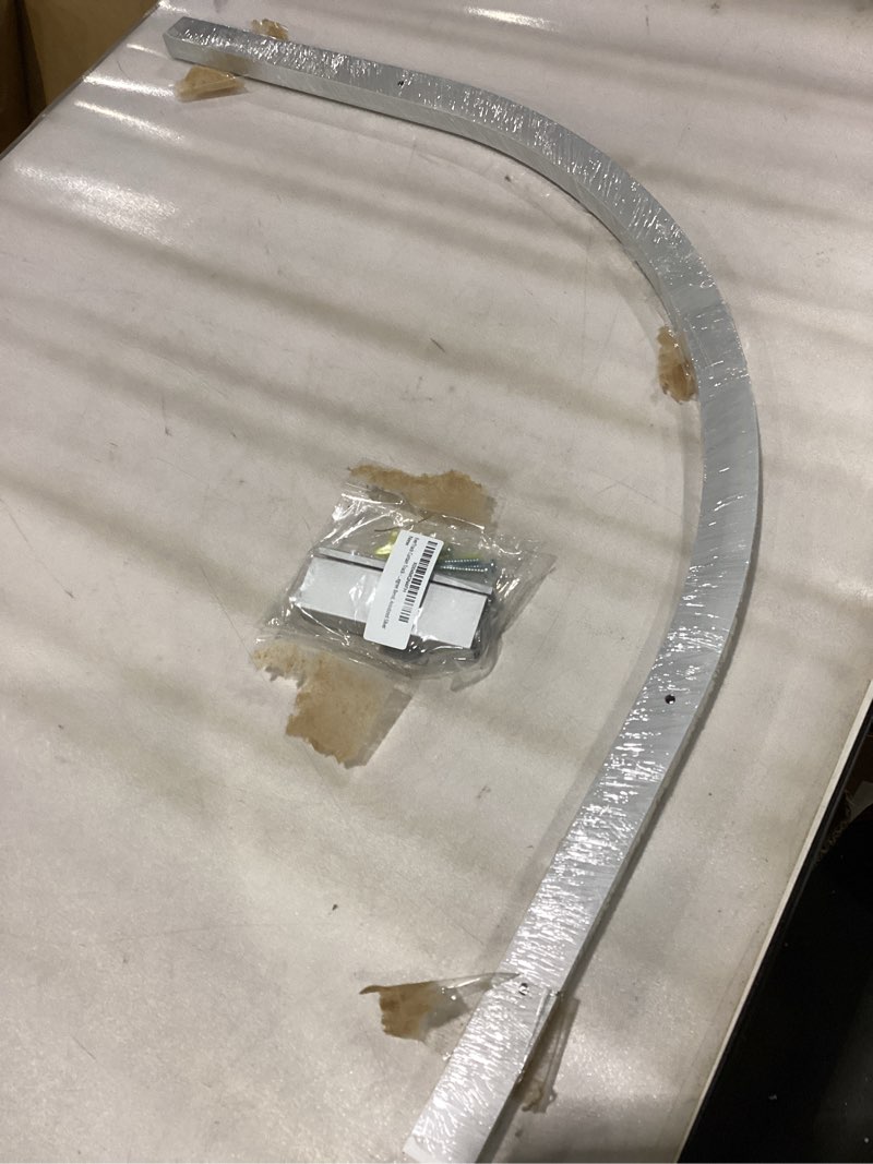 Condition photo showing New/Like New for EverTrack Curtain Track - Corner Section for Ceiling Curtain Track - USA Made - 90 Degree Bend, Anodized Silver Corner Section (90 Degrees) Anodized Silver