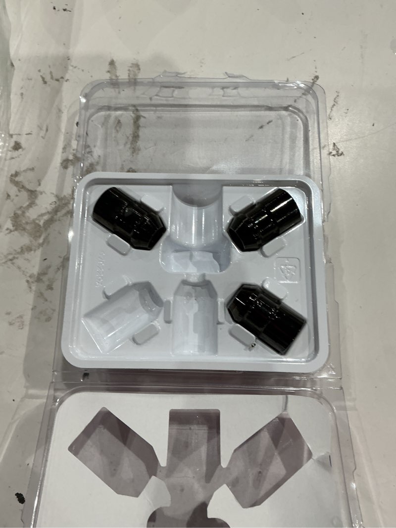 Condition photo showing As Is for mcgard 24548 black cone seat wheel locks(1/2"-20 thread size) - set of 5