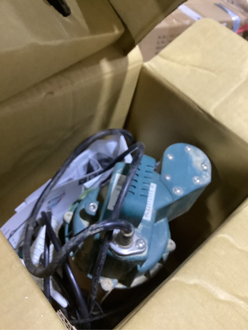 Condition photo showing As Is for zoeller 1/2 hp 4800 gph cast iron vertical float switch ac submersible sump pump