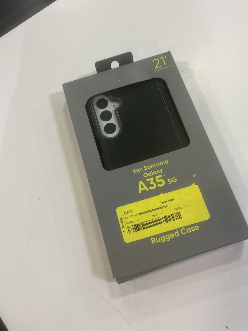 Condition photo showing New/Like New for onn. rugged phone case for samsung galaxy a35 5g – black/gray