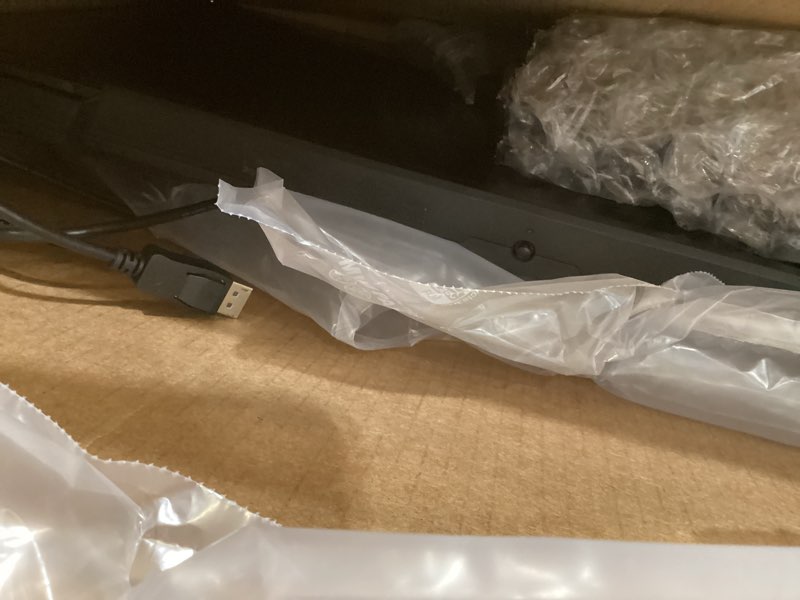 Condition photo showing As Is for samsung 32-inch odyssey g3 (g30d) series fhd gaming monitor, 1ms, 180hz, amd freesync, adjustable stand, black equalizer, virtual aim point, eye saver mode, flicker-free, ls32dg302enxza