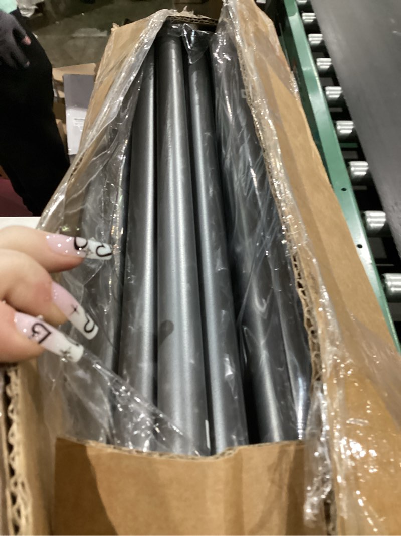 Condition photo showing As Is for STORAGE MANIAC 3-Section Laundry Sorter with Foldable Ironing Board, Heavy-Duty Rolling Laundry Cart with and Removable Bags, Triple Laundry Hamper with Wheels, Dark Grey