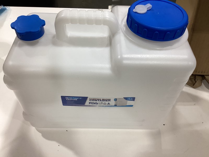 Condition photo showing Good Condition for redswing 4 gallon/15l portable water container with spigot, water storage carrier for camping outdoor hiking, bpa free