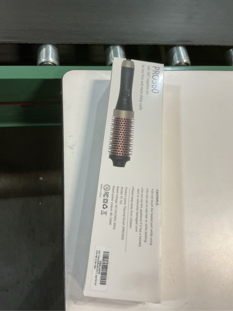 Condition photo showing New/Like New for Ionic Thermal Brush Curling Iron Brush 1.5 Inch Heat Round Hair Curling Brush with Ceramic Tourmaline Hair Styler Dual Voltage Hot Brushes for Volume Hair Curler