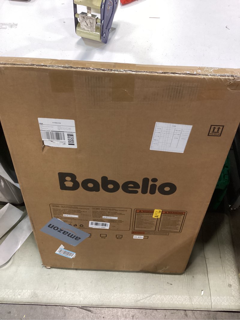 Condition photo showing New/Like New for BABELIO 36" Tall Baby Gate, 26-40" Wide Auto Close Pet Gate, PressGuard C5 Pressure Mounted Metal Dog Gate, Easy-Install No Drilling, No Tools Needed, with Wall Protectors and Extension Kits, Black Black 36"Tall 26"-40" Wide
