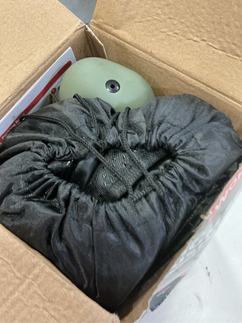 Condition photo showing Good Condition for inflatable airplane seat cushion with memory foam | 3d scalloped air baffles | sit-to-adjust firmness | 2-in-1 seat pad & lumbar support, tailbone relief | 30s inflate & 1s deflate | travel & office