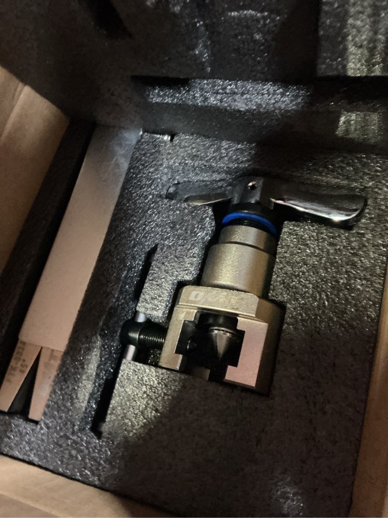 Condition photo showing New/Like New for orion motor tech flaring tool, magnetic height limit 1/4"-3/4" tube flare tool for 45° eccentric single flares, tubing flare tool kit for soft copper aluminum steel pipe 1/4-3/4 in